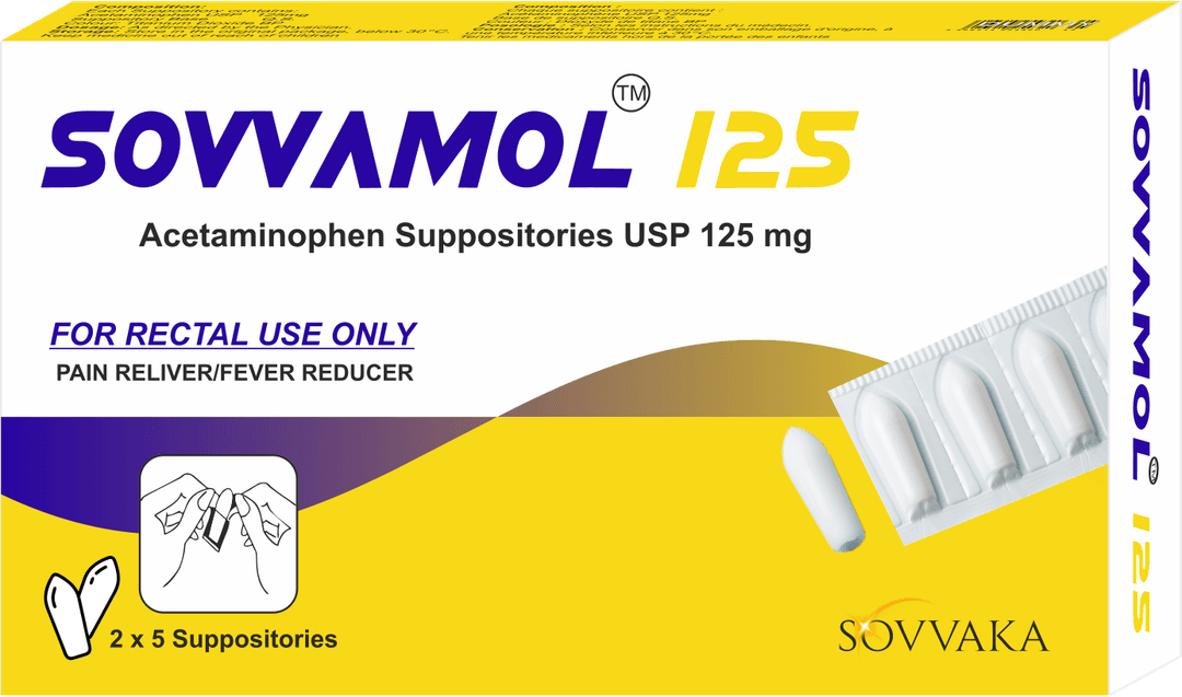 SOVVAMOL 125 Suppositories